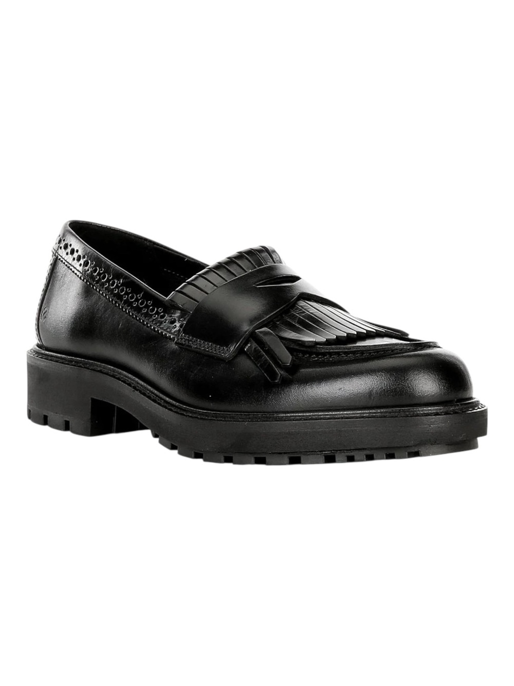 ECCO Metropole Oslo Leather Kiltie Brogue Penny Loafers Size 39 NWOB